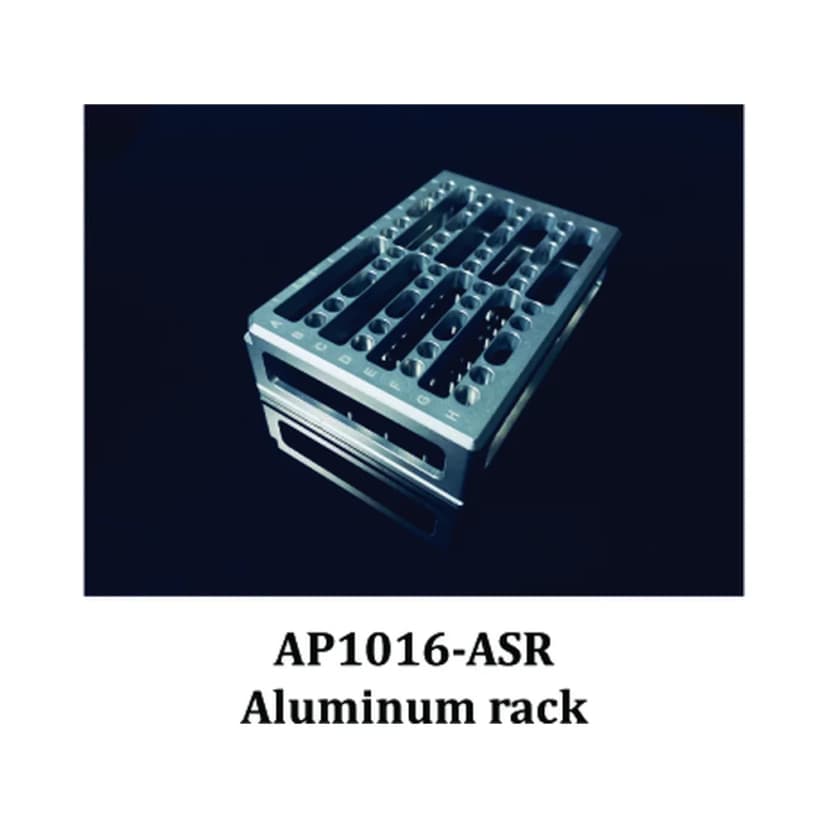 Aluminum Sample Rack for IsoPure Mini 6-Well Strips - Laboratory Equipment | Legacy Lab Supplies