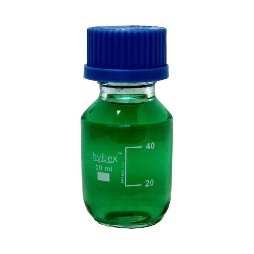 hybex 50 mL Bottle with GL32 Blue Cap, 10/pk - Laboratory Equipment | Legacy Lab Supplies