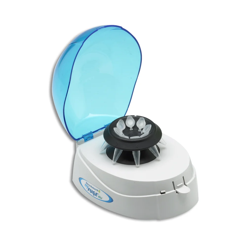 MyFuge Mini Centrifuge, Blue Lid, with 2 Rotors , 100–240 V - Mini Centrifuges | Legacy Lab Supplies