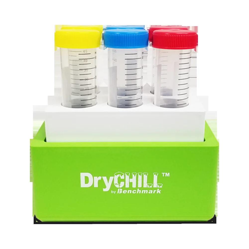 DryChill 6 × 50 mL Passive Cooling Block - Cooling Blocks & Racks | Legacy Lab Supplies