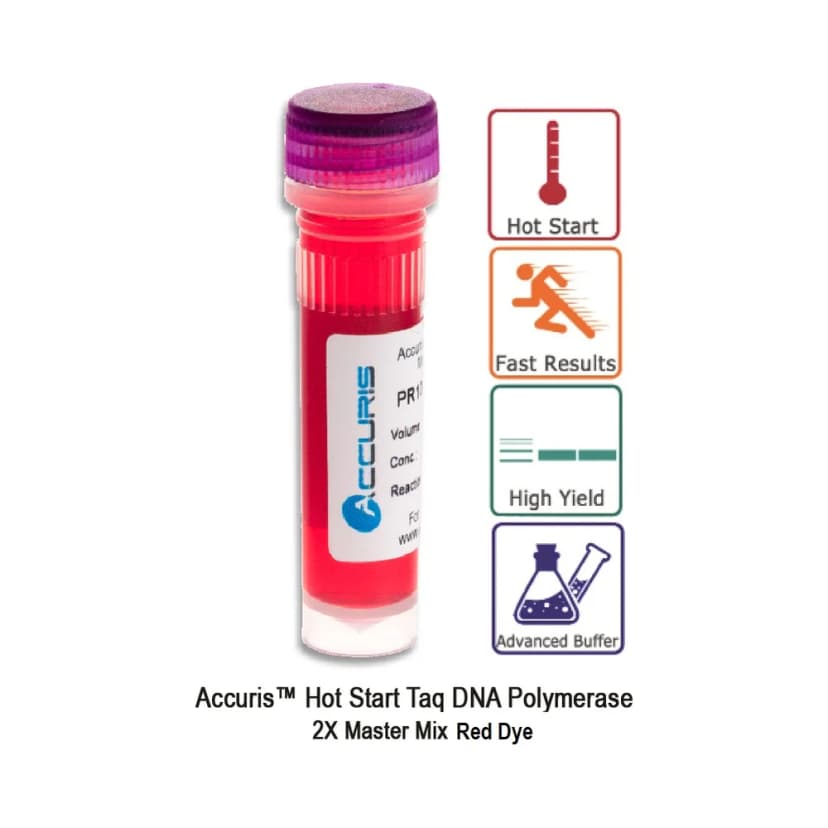 Accuris Hot Start Taq Master Mix Red Dye, 1000 Reactions - Laboratory Equipment | Legacy Lab Supplies