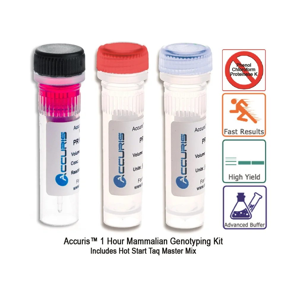 Accuris 1 Hour Mammalian Genotyping Kit, Sample (PR1300-MG-S, 8 Reactions) - End Point PCR Reagents | Legacy Lab Supplies