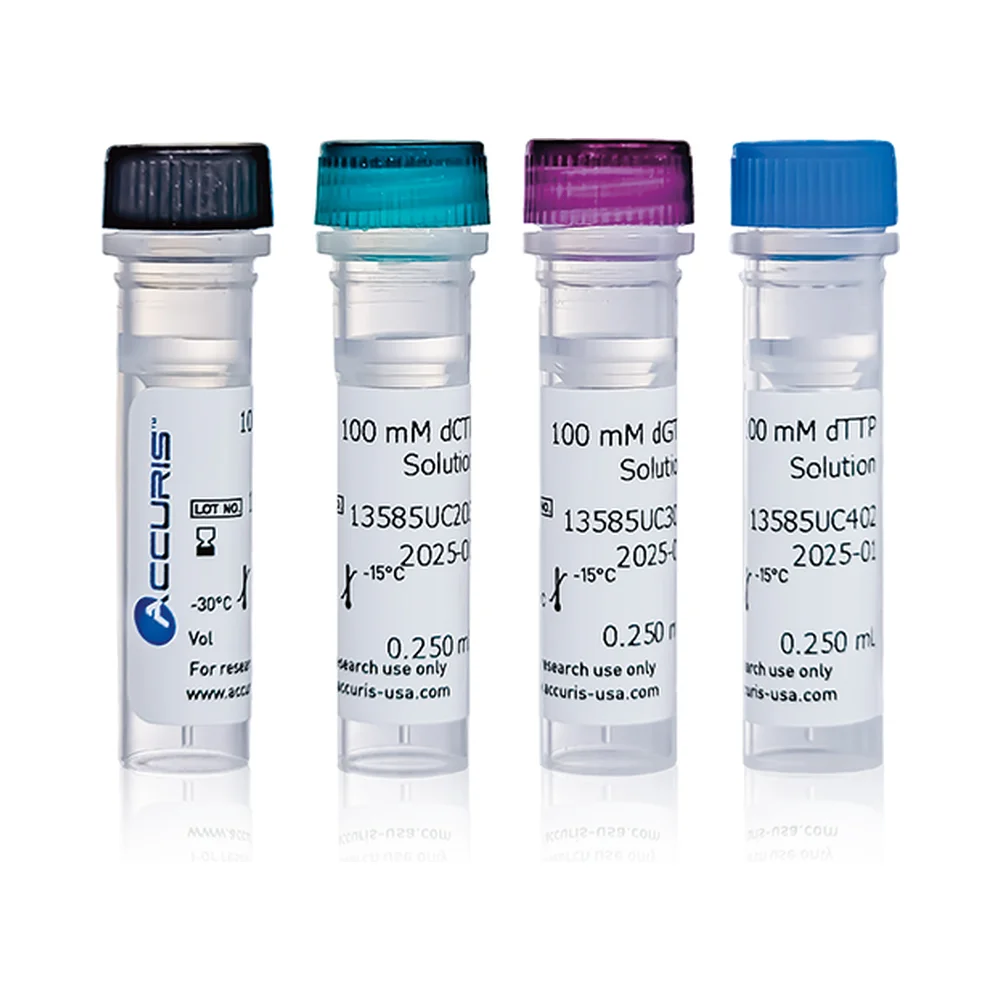 100 mM dNTP Set, 4 Separate Tubes (dATP / dGTP / dTTP / dCTP), 250 µL Each - End Point PCR Reagents | Legacy Lab Supplies