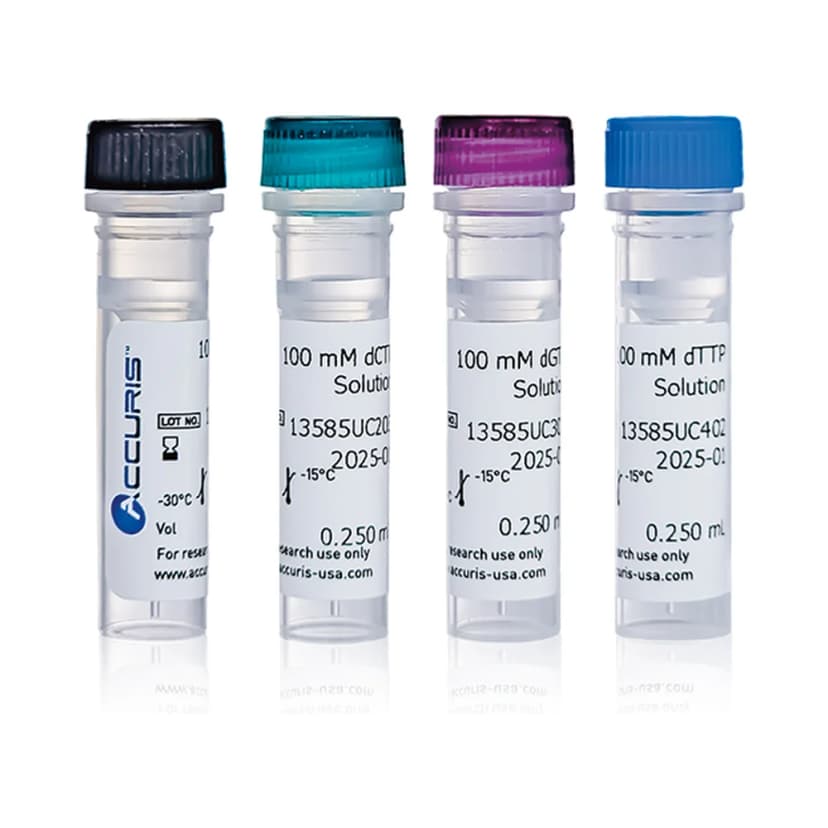 100 mM dNTP Set, 4 Separate Tubes (dATP / dGTP / dTTP / dCTP), 250 µL Each - Laboratory Equipment | Legacy Lab Supplies