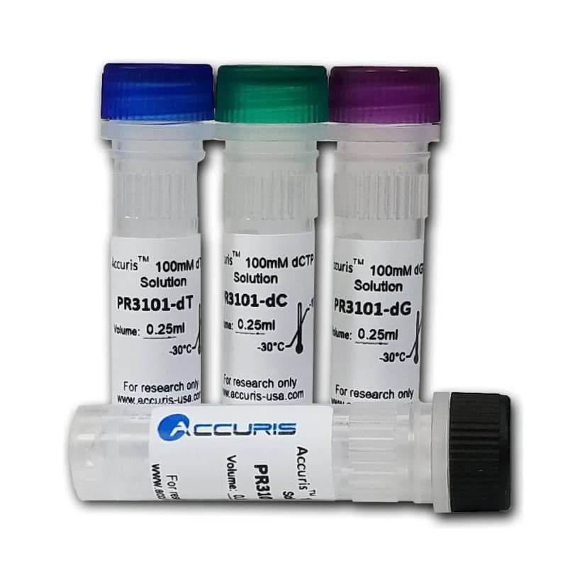 100 mM dNTP Set, 4 Separate Tubes (dATP / dGTP / dTTP / dCTP), 1 mL Each - Laboratory Equipment | Legacy Lab Supplies