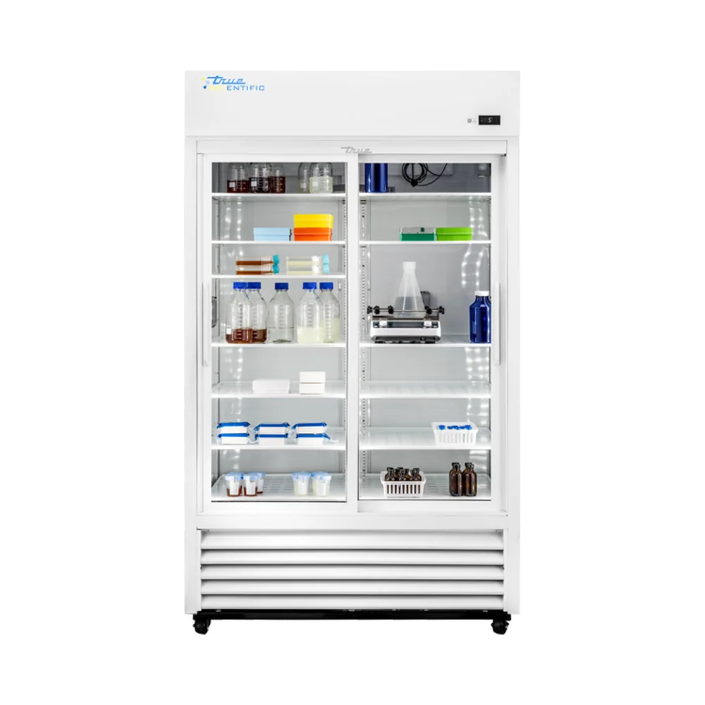 True Scientific TSCI-1000CR-SLG-M-WW-1A 2°C to 10°C Chromatography Refrigerator, 1028 L / 36.3 cu ft, Slide Glass Door - Chromatography Refrigerators | Legacy Lab Supplies