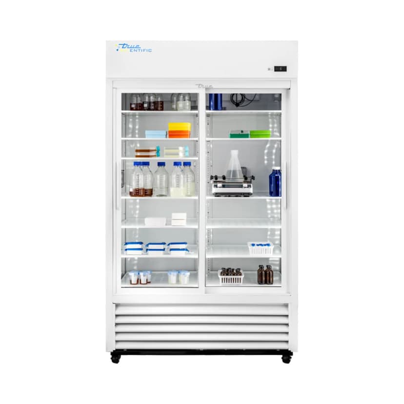 True Scientific TSCI-1000CR-SLG-M-WW-1A 2°C to 10°C Chromatography Refrigerator, 1028 L / 36.3 cu ft, Slide Glass Door - Cold Storage | Legacy Lab Supplies