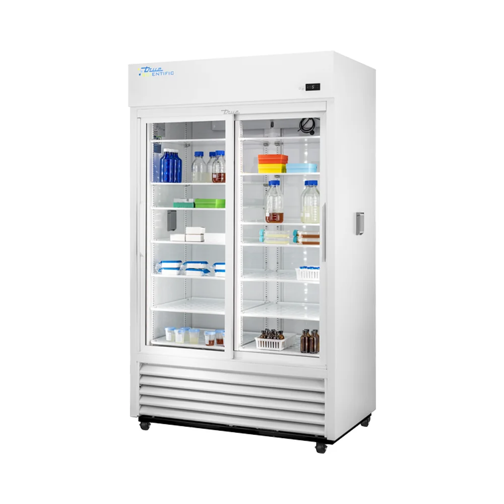 True Scientific TSCI-1000LR-SLG-M-WW-1A 2°C to 10°C Laboratory Refrigerator, 1028 L / 36.3 cu ft, Slide Glass Door
