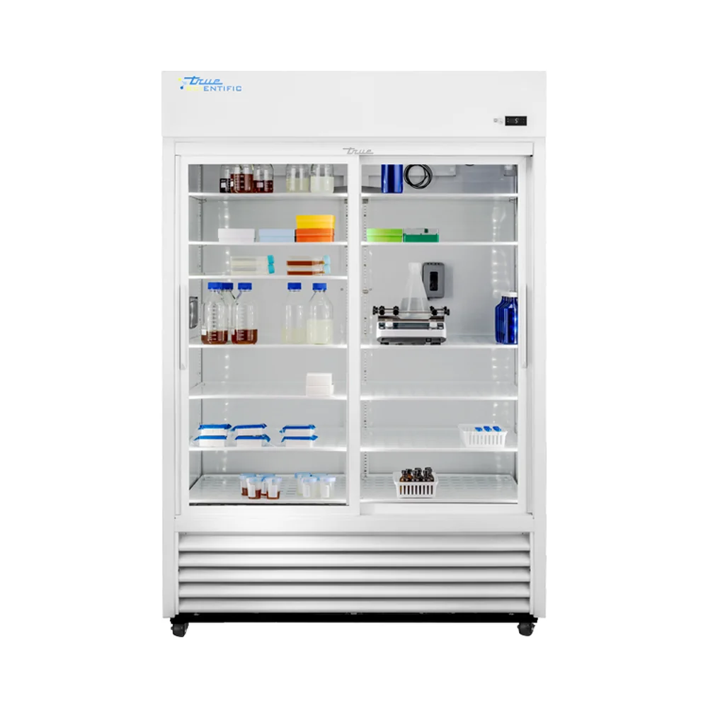 True Scientific TSCI-1200CR-SLG-M-WW-1A 2°C to 10°C Chromatography Refrigerator, 1204 L / 42.5 cu ft, Slide Glass Door - Chromatography Refrigerators | Legacy Lab Supplies
