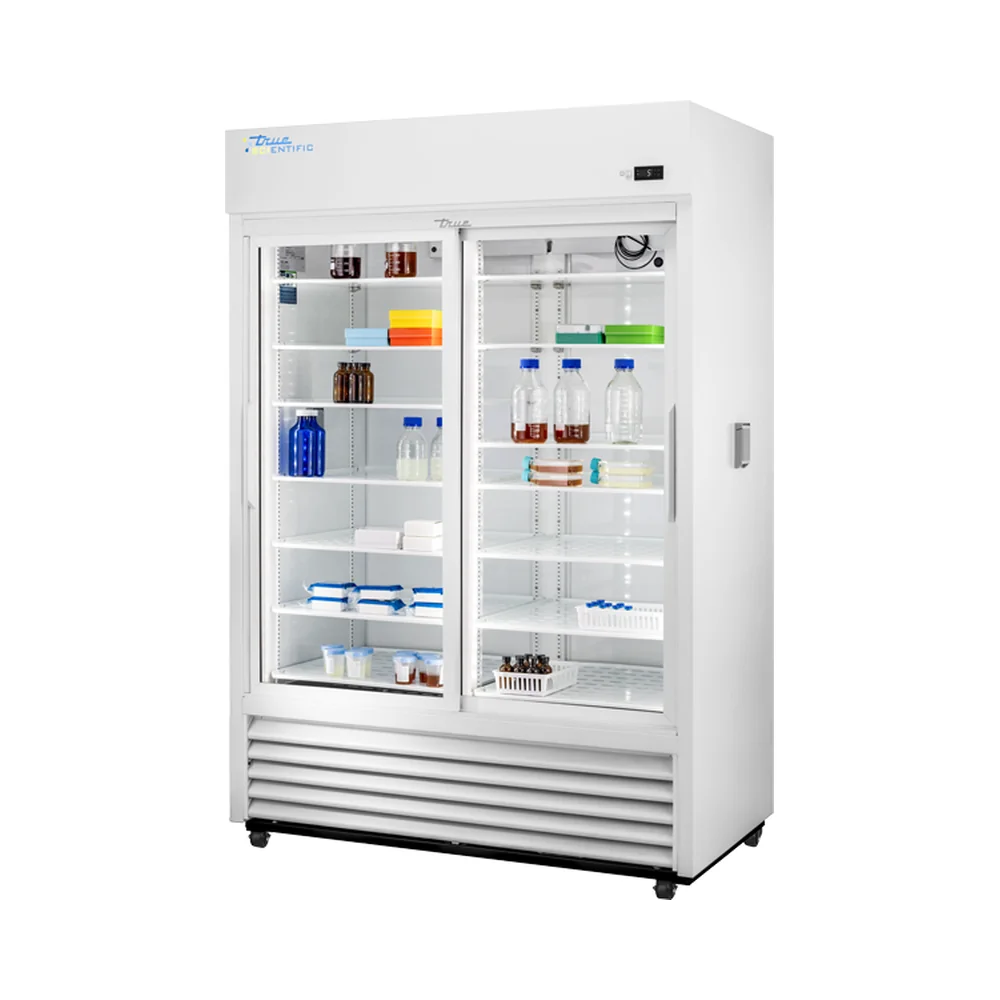 True Scientific TSCI-1200LR-SLG-M-WW-1A 2°C to 10°C Laboratory Refrigerator, 1204 L / 42.5 cu ft, Slide Glass Door - Laboratory Refrigerators | Legacy Lab Supplies