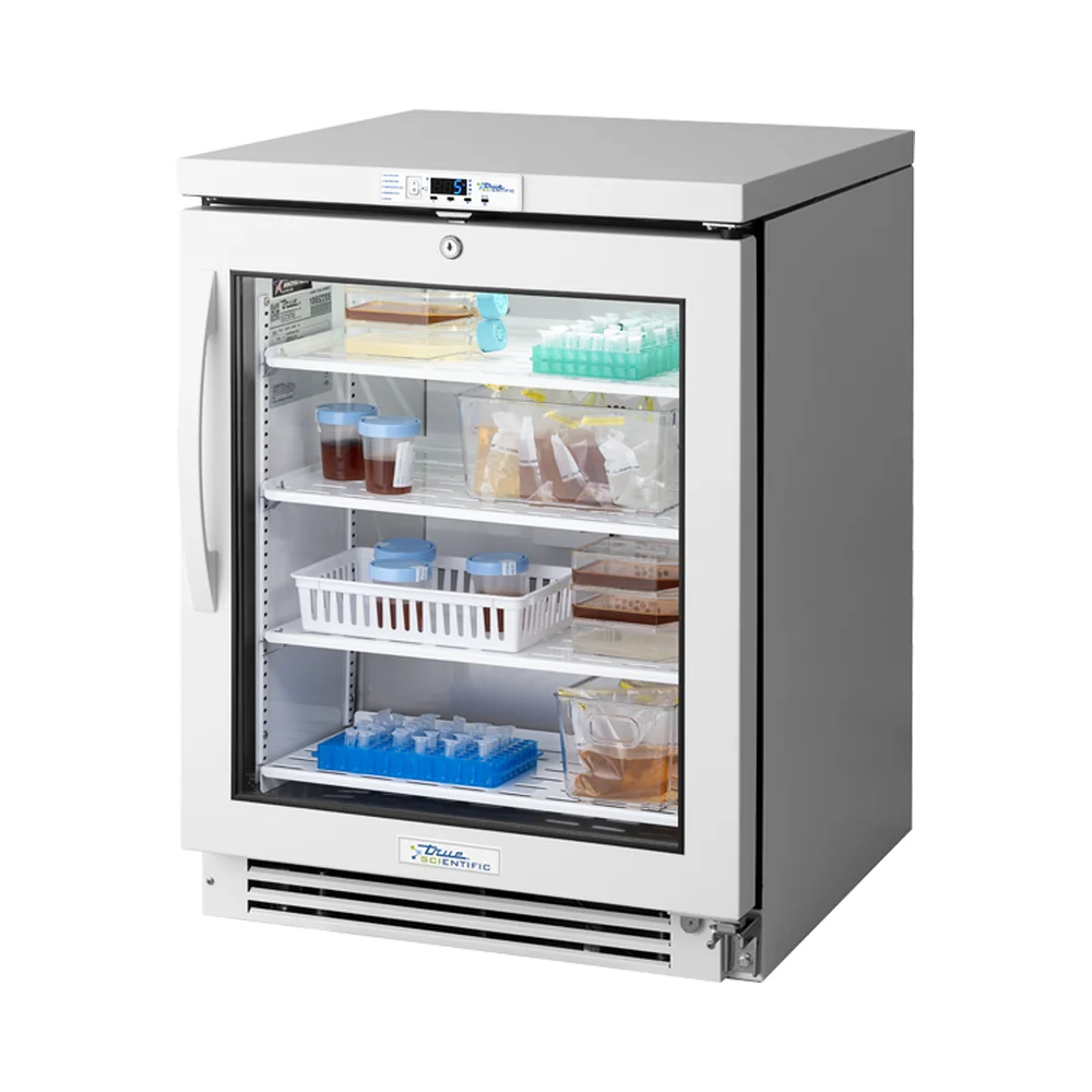 True Scientific TSCI-150LR-SWG-R-WW-1A 2°C to 10°C Laboratory Refrigerator, 134 L / 4.72 cu ft, Swing Glass Door - Laboratory Refrigerators | Legacy Lab Supplies