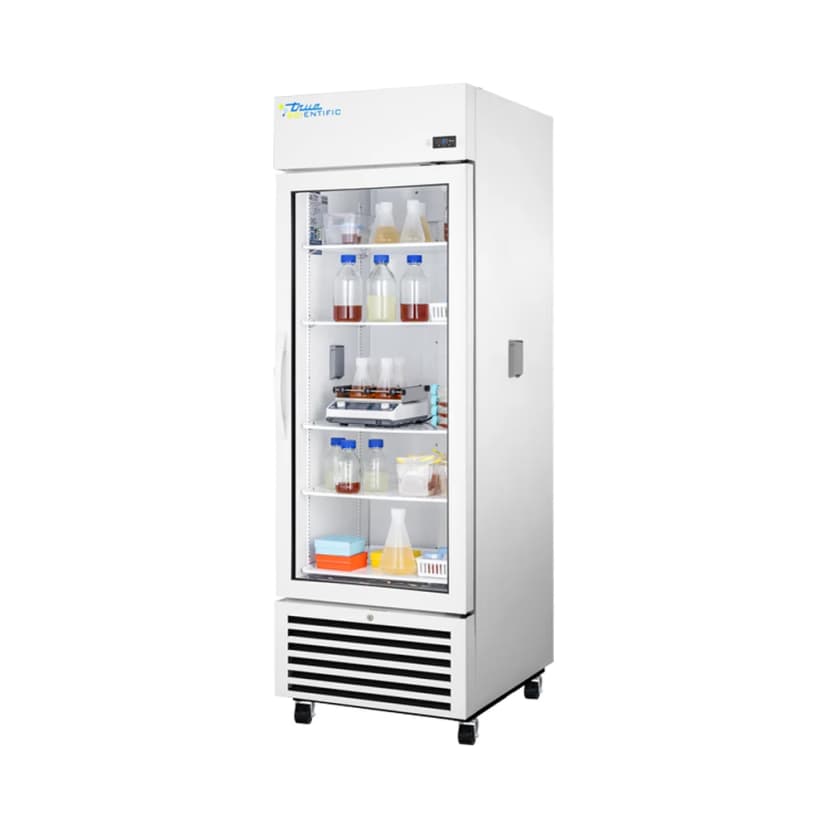 True Scientific TSCI-550CR-SWG-R-WW-1A 2°C to 10°C Chromatography Refrigerator, 550.4 L / 19.44 cu ft, Swing Glass Door - Cold Storage | Legacy Lab Supplies